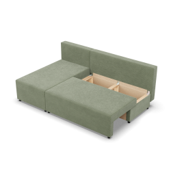 Fermo Poso Corner Sofa, Color - LIGHT GREEN