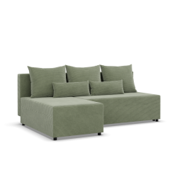 Fermo Poso Corner Sofa, Color - LIGHT GREEN