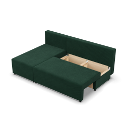 Fermo Poso Corner Sofa, Color - BOTTLE GREEN