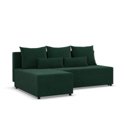 Fermo Poso Corner Sofa, Color - BOTTLE GREEN