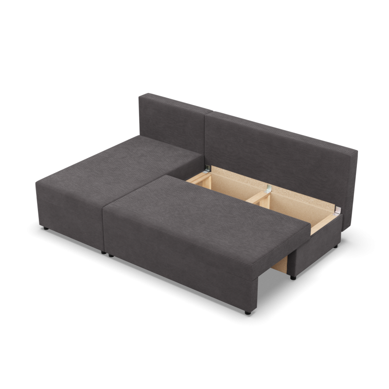 Fermo Poso Corner Sofa, Color - DARK GRAY