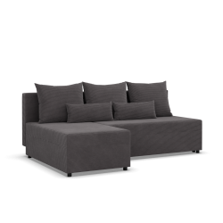 Fermo Poso Ecksofa, Farbe - DUNKELGRAU