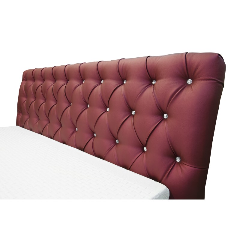 Asti upholstered bed with storage for bedding, fabric Weave, Inari 91