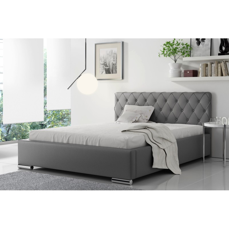 Brescia Upholstered Bed with Bedding Storage - Eco Leather, Soft 29 | Exceptional Comfort and Style