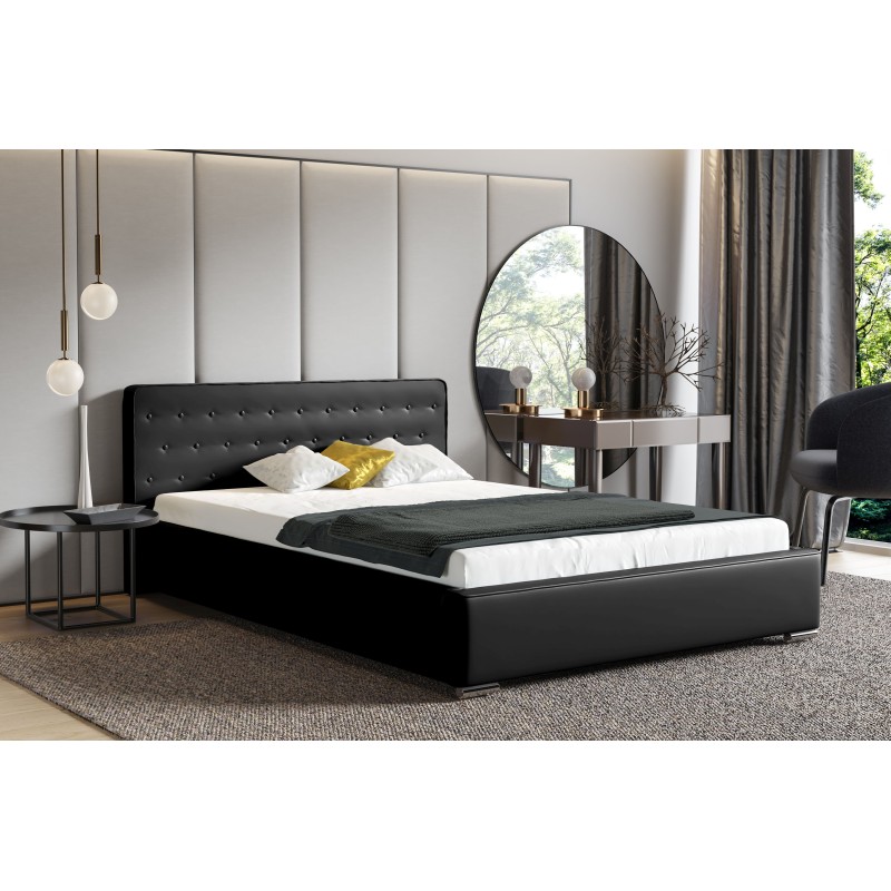 Cama tapizada Trieste con almacenamiento: máxima comodidad y elegancia | [Twoja nazwa firmy]