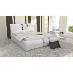 Cama tapizada Padova con espacio para ropa de cama: comodidad y elegancia incomparables en tu dormitorio.
