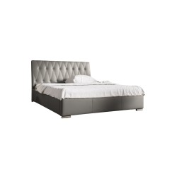 Gepolstertes Bett Salerno mit Bettkasten aus Eco-Lederstoff, Soft 29 | Elegantes und praktisches Bett für Ihr Schlafzimmer