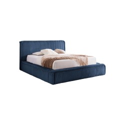 Cama Tapizada Torino con Contenedor para Ropa de Cama - Comodidad y Elegancia Excepcional