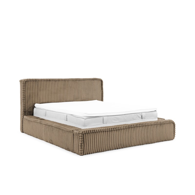 Cama Tapizada Torino con Contenedor para Ropa de Cama - Comodidad y Elegancia Excepcional