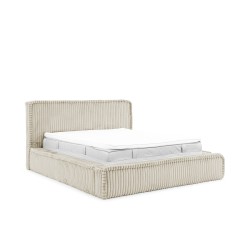 Cama Tapizada Torino con Contenedor para Ropa de Cama - Comodidad y Elegancia Excepcional