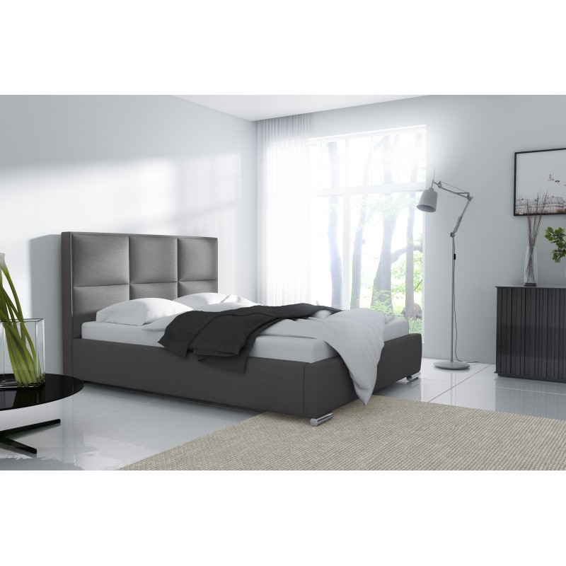Como upholstered bed with bedding storage - Comfort and style in one