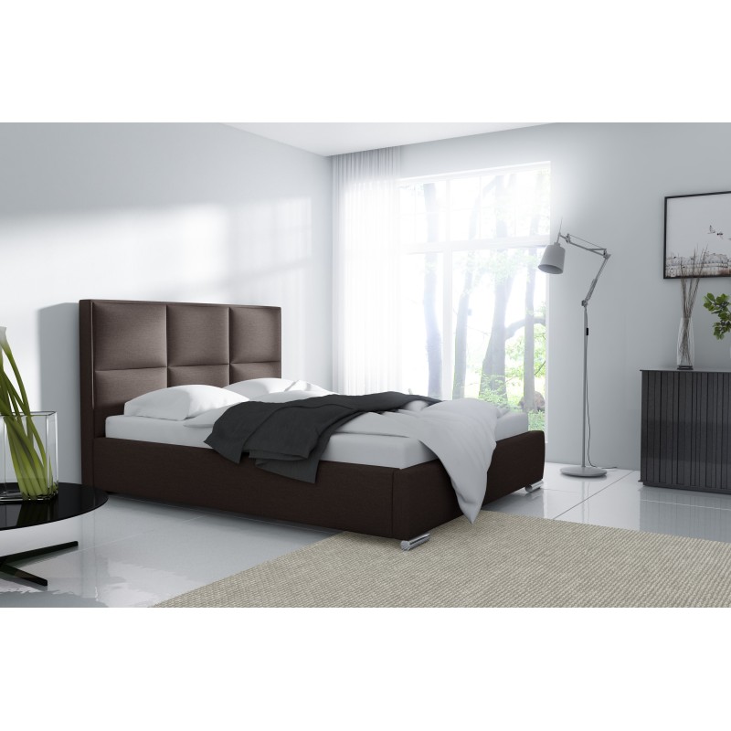 Como upholstered bed with bedding storage - Comfort and style in one