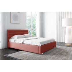 Cama tapizada Lucca con contenedor para ropa de cama: comodidad y elegancia en uno.