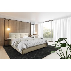 Upholstered bed Aurora with bedding storage, Eco leather, Soft 33 Soft 33