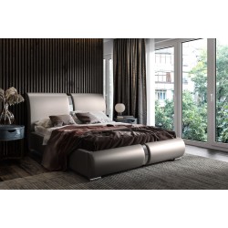 Irys Upholstered Bed with Bedding Storage - Elegance and Functionality in One