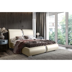 Irys Upholstered Bed with Bedding Storage - Elegance and Functionality in One