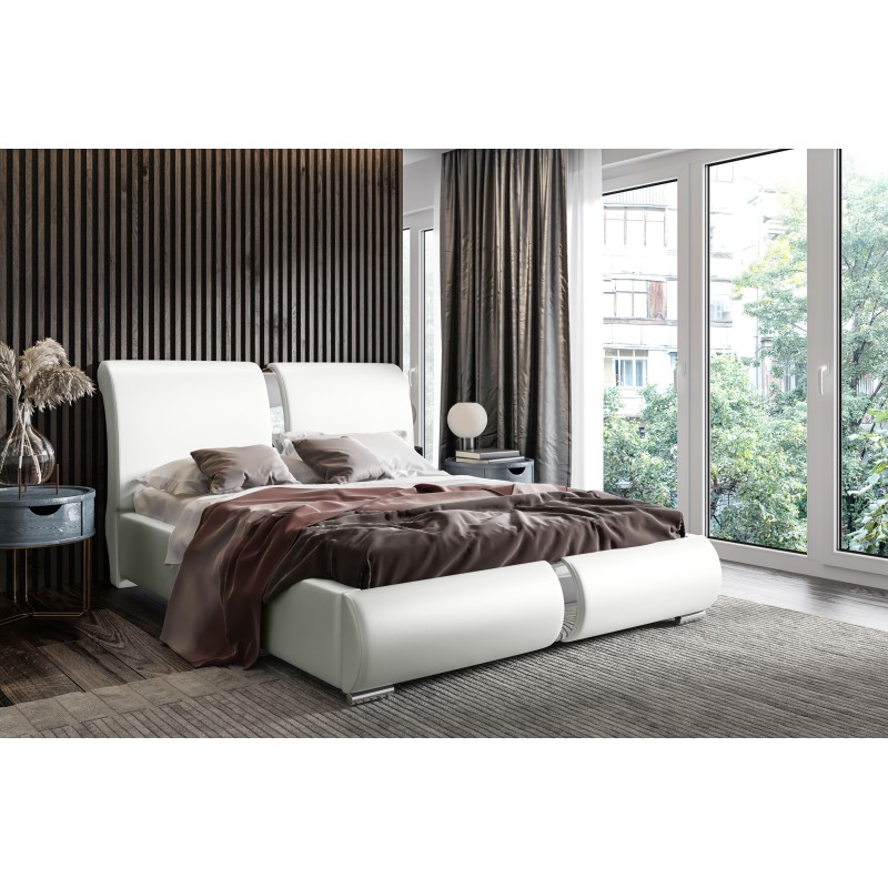 Irys Upholstered Bed with Bedding Storage - Elegance and Functionality in One