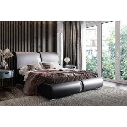 Irys Upholstered Bed with Bedding Storage - Elegance and Functionality in One