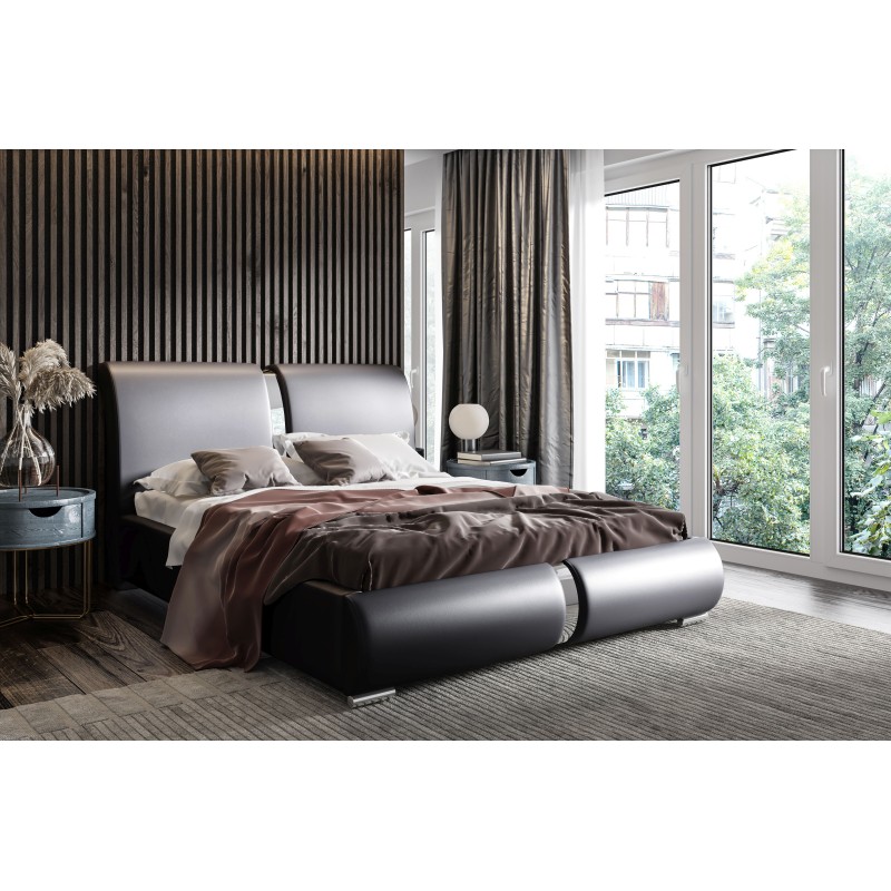 Irys Upholstered Bed with Bedding Storage - Elegance and Functionality in One