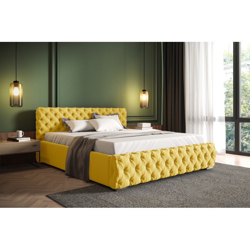Fabi Upholstered Bed with Bedding Storage, Velvet, Magic Velvet 2290 | Your Perfect Sleeping Space