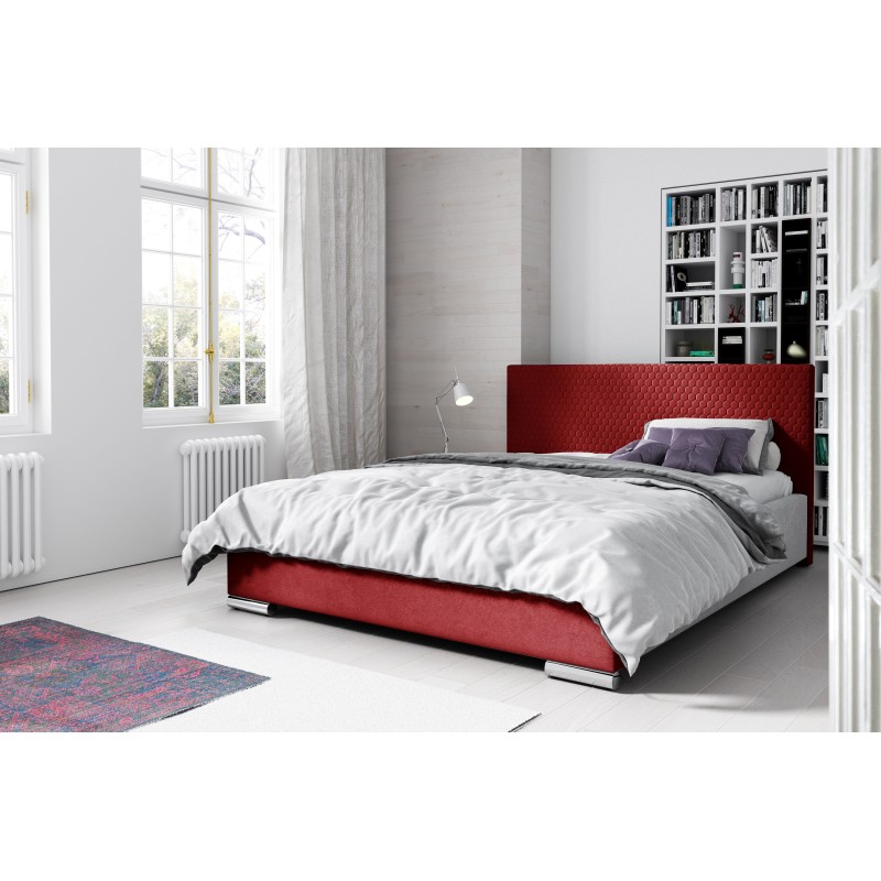 Polsterbett Bero mit Bettkasten Velours, Riviera 61 - Stil und Komfort in einem