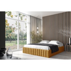 Cama tapizada Begi con contenedor para ropa de cama: confort y elegancia en tu dormitorio