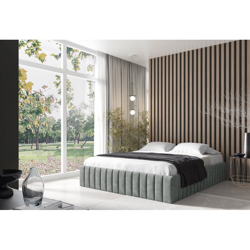 Das gepolsterte Bett Begi mit Bettkasten – Komfort und Eleganz in Ihrem Schlafzimmer.