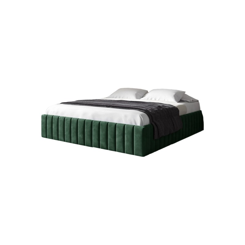 The Begi upholstered bed with a bedding storage compartment – comfort and elegance in your bedroom