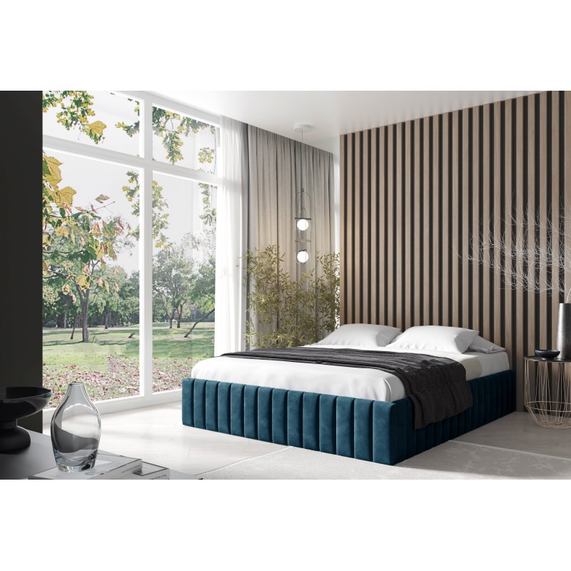 Das gepolsterte Bett Begi mit Bettkasten – Komfort und Eleganz in Ihrem Schlafzimmer.