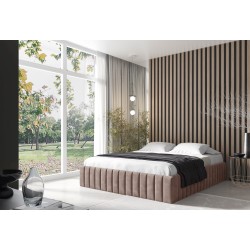 Das gepolsterte Bett Begi mit Bettkasten – Komfort und Eleganz in Ihrem Schlafzimmer.