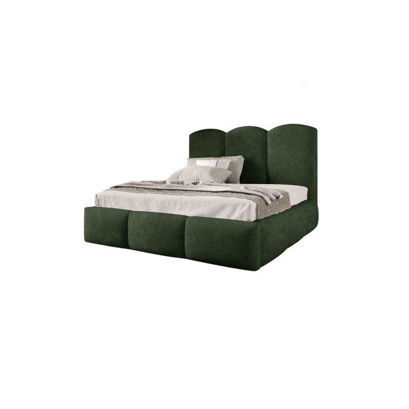 Gepolstertes Bett Omega mit Bettkasten Boucle, Balo 20089 - Komfort und Stil in einem