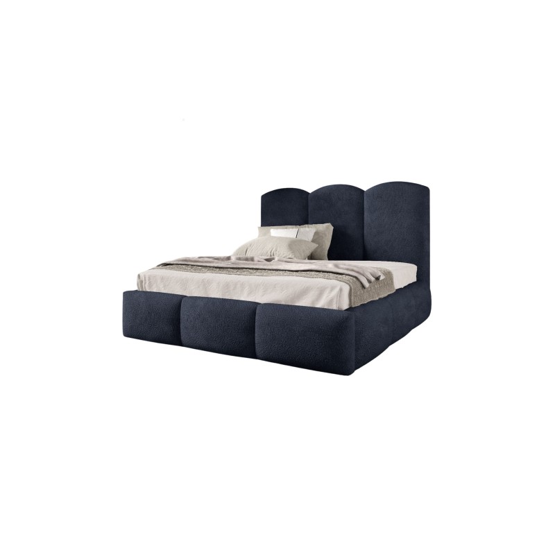 Omega Upholstered Bed with Boucle Bedding Storage, Balo 20088 - comfort and style in one