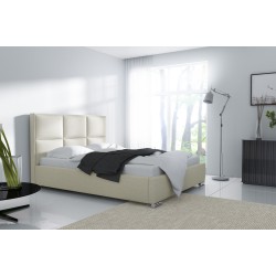 Cama tapizada Como con espacio de almacenamiento para ropa de cama - Comodidad y estilo en uno.