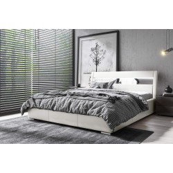 Luxury upholstered bed Novara with bedding storage | Eco leather, Madrid 920 | Sleeping area 120x200