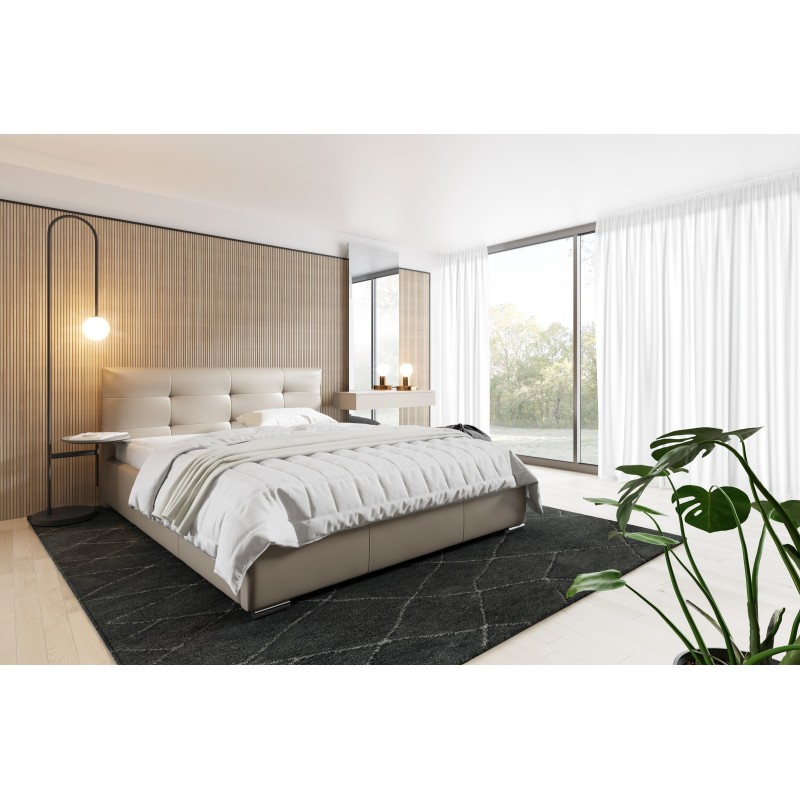 Upholstered bed Aurora with bedding storage, Eco leather, Soft 33 Soft 33