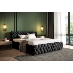 Gepolstertes Bett Fabi mit Bettkasten Velours, Magic Velvet 2219 | Dein idealer Schlafraum