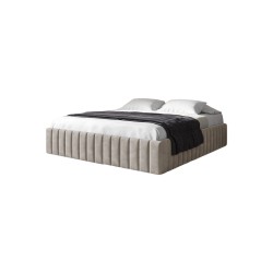 The Begi upholstered bed with a bedding storage compartment – comfort and elegance in your bedroom