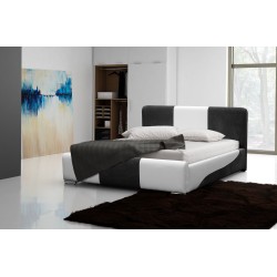 Orio Upholstered Bed with Bedding Storage | Best Quality Eco Leather, Madrid 920 + Dot 95
