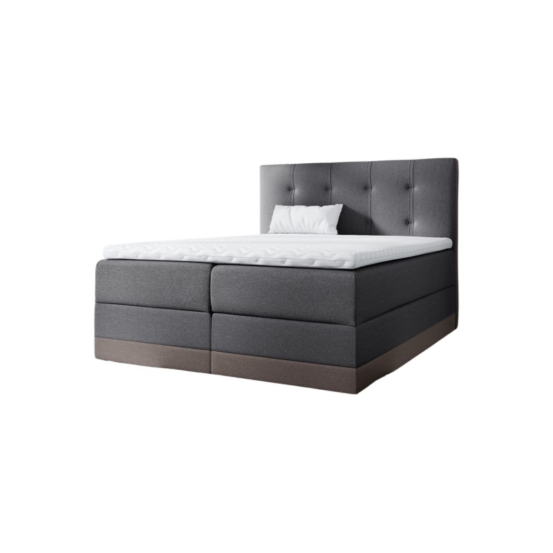Lino continental bed with bedding containers - Comfort and functionality