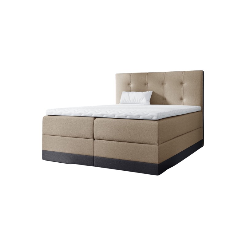 Lino continental bed with bedding containers - Comfort and functionality
