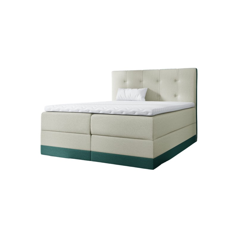 Lino continental bed with bedding containers - Comfort and functionality