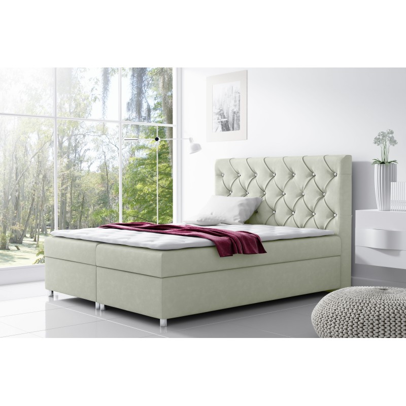 Nero continental bed with bedding storage - Comfort and style in one - nan, Primo 8813