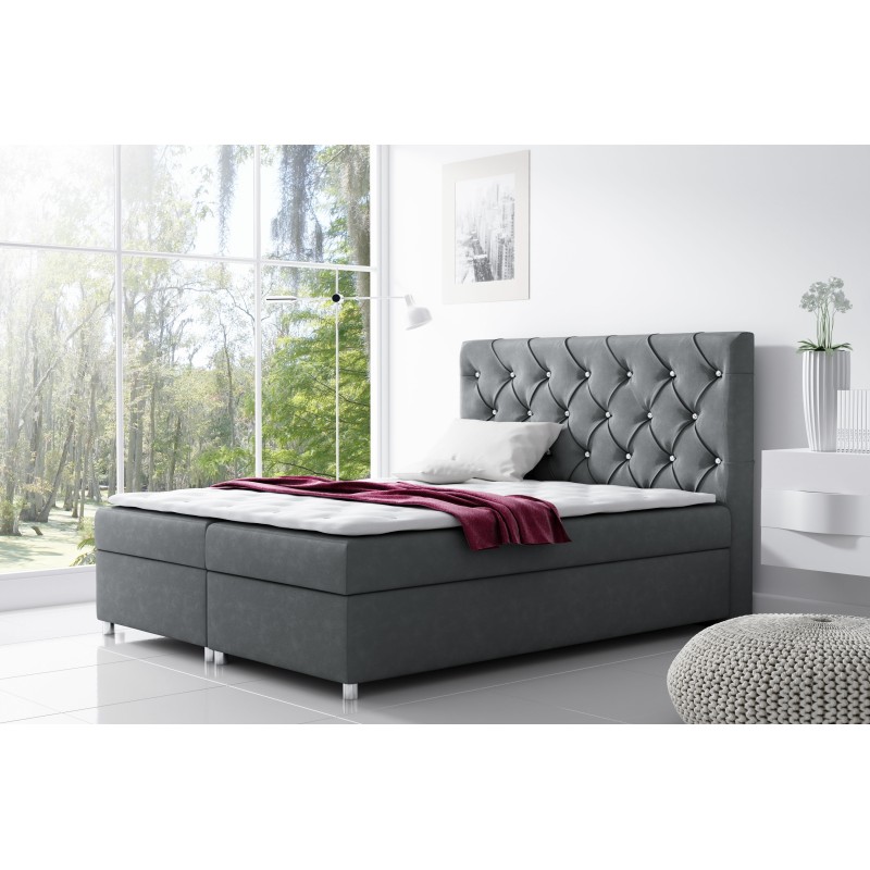 Nero continental bed with bedding storage - Comfort and style in one - nan, Primo 8813