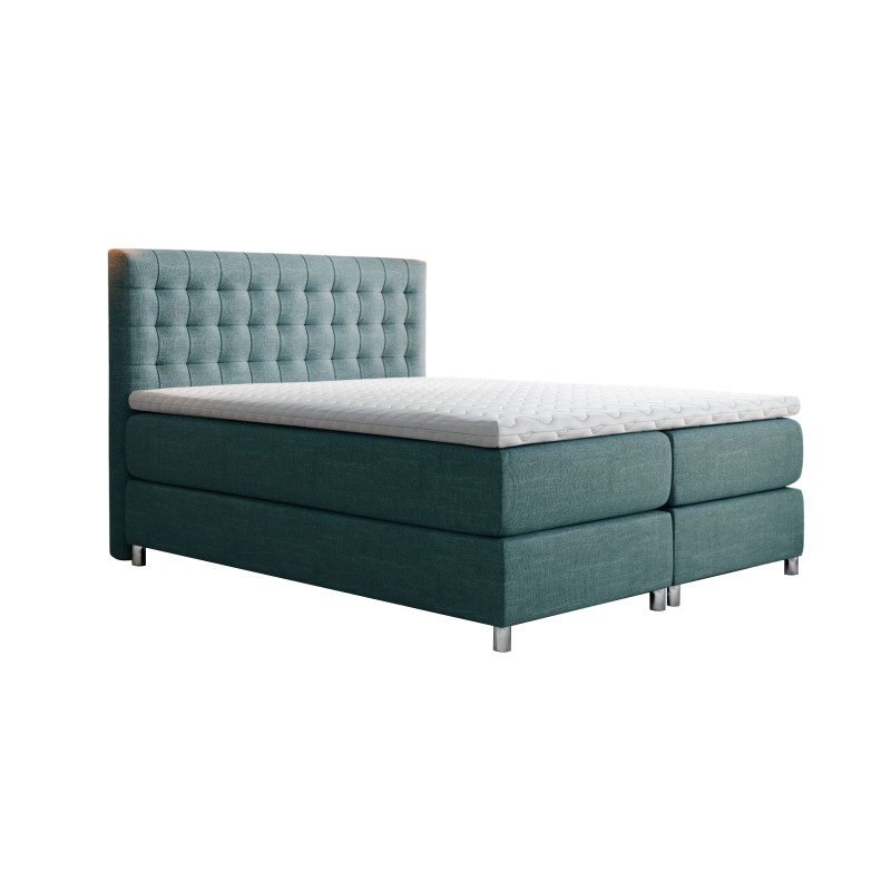 Cama continental Hexa con acolchado decorativo: descanso lujoso