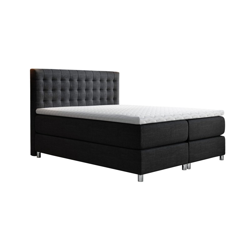 Cama continental Hexa con acolchado decorativo: descanso lujoso