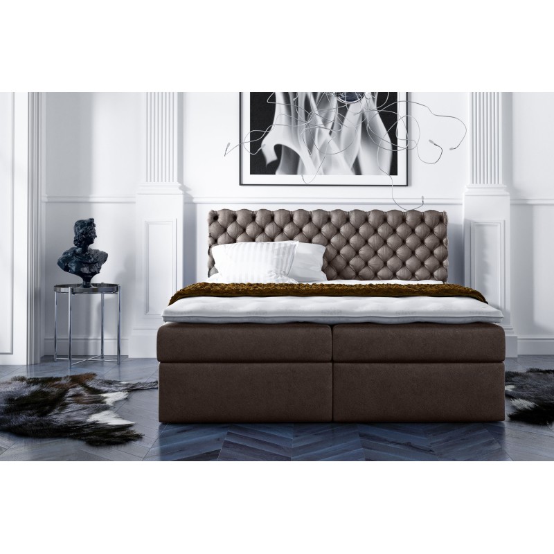 bMeta Title:/b Cama continental Lumo con acolchado decorativo - Lujo y comodidad en tu dormitorio