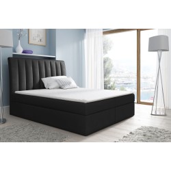Cama continental de lujo y cómoda Rene con contenedor para ropa de cama.