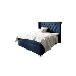 The Simo continental bed with a storage container in Mat velvet 99 fabric – comfort and elegance in your bedroom.
