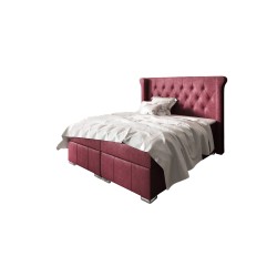 The Simo continental bed with a storage container in Mat velvet 99 fabric – comfort and elegance in your bedroom.