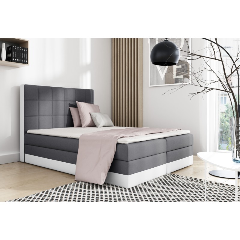 Континентальне ліжко Modo з контейнером для постільної білизни nan, Sawana 26 + Soft 31 – елегантність і функціональність в одно